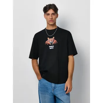 Tričko s potiskem - S - House - černá - 016HF-99X