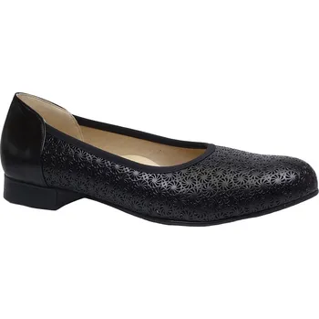 Dámské lodičky Vycházková obuv-lodičky, De-Plus, šíře K, černá: Černá Hladká kůže 29,8 45 K - extra široká (24559-23539)