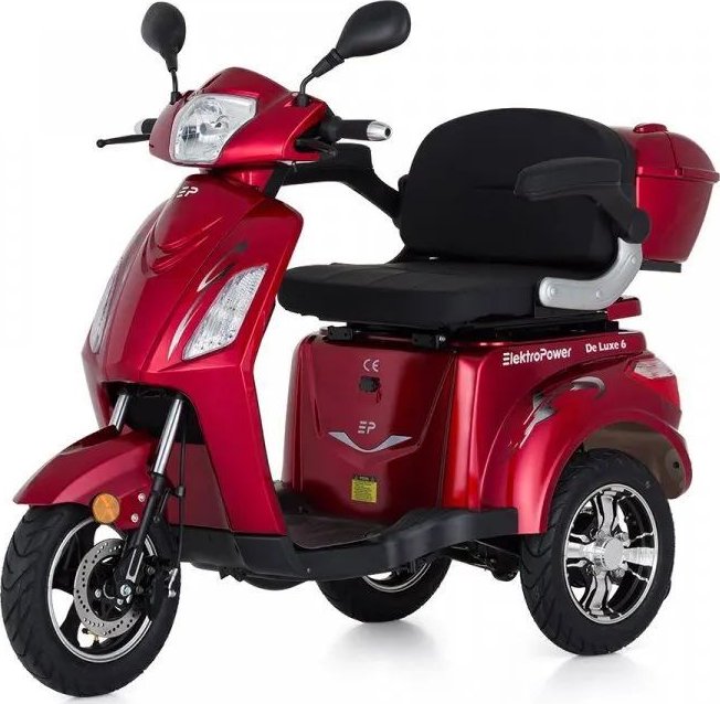 TŘÍKOLKA ELEKTROPOWER DELUXE 6 GEL ČERVENÁ