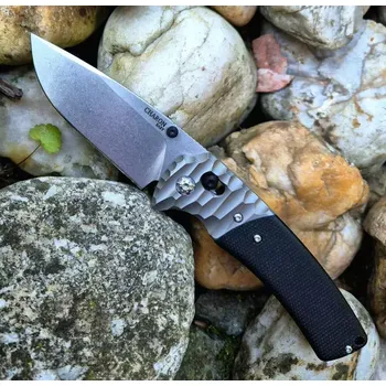 kapesní nůž DACHS KNIVES Zavírací Charon BABY - AXIS Pojistka - stonewash + Dárek v hodnotě 150 Kč