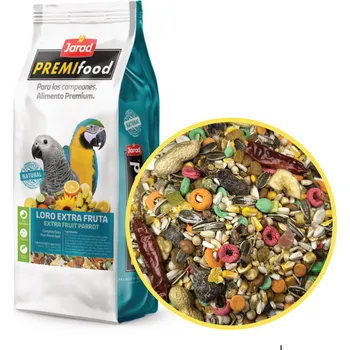 Krmivo pro ptáka Jarad PREMIfood Papoušek s Ovocem - 2x800g