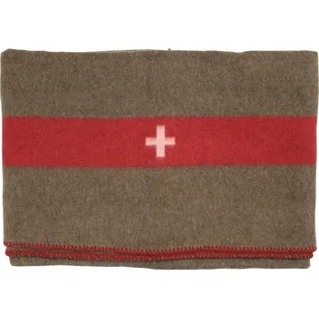 Krycí plachta MFH Deka armádní 200 x150cm hnědá (70% vlna/30%polyester) Švýcarsko MFH® 32350