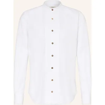 Pánská košile du4 Pánská Krojová Košile Fips Slim Fit Se Stojáčkem, bílá, 45