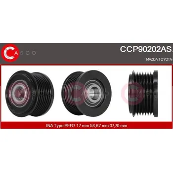 Řemenice, generátor CASCO CCP90202AS