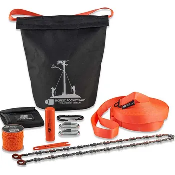 Outdoor vaření Nordic Pocket Saw Arboristická sada - řetězová pila Arborist V2 (Throw Saw)