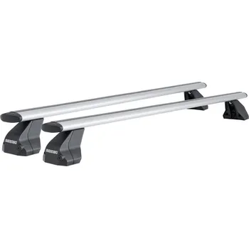 Příčník na automobil Střešní nosič příčníky Menabo Omega Plus - Mazda 3 II (Typ BL) (2009-2013) 5-dv - fixační body / alu / bez zámků / aero