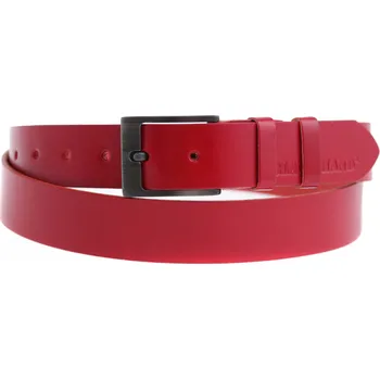 Opasek Dámský kožený opasek Black Hand 013-50 červený Velikost = obvod pasu (cm): 110 cm