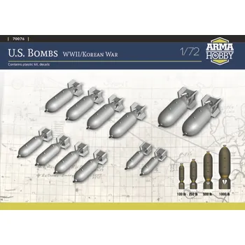 Plastikový model 1:72 US Bombs (WWII / Korean War)
