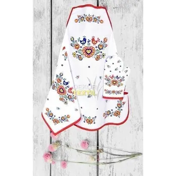 Kuchyňská zástěra forbyt Kuchyňská zástěra - FOLKLOR červený barva: folklor červený