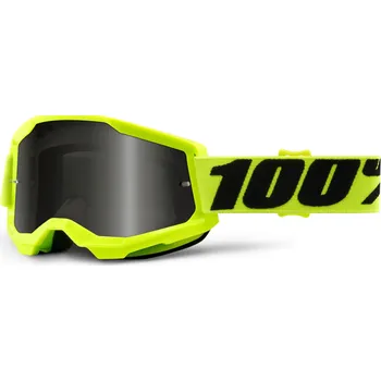 100% brýle STRATA 2 SAND Fluo Yellow dark smoke