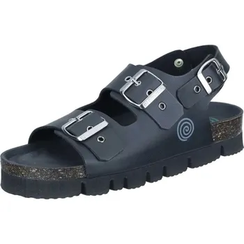 Dámská obuv Dr. Brinkmann 710165-01 dámské kožené sandály na platformě černá Barva: Černá, Velikost: 38