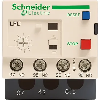 Jistič Schneider Electric LRD02 Jisticí nadproudové relé tř.10A, pro Stykače D09-D38, 0,16-0,25A