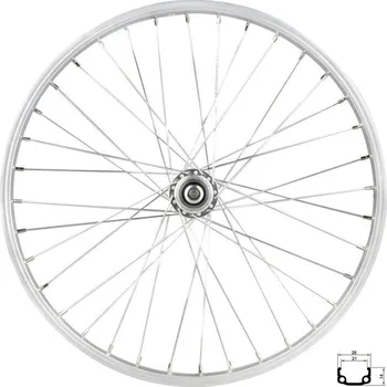 Ráfek na kolo REMERX Kolo zadní RMX 21, 406x21, stříbrné, náboj F80429