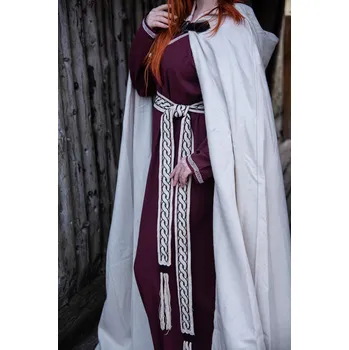 Opasek Vikingský opasek Elina přírodní 235 x 5 cm ze 100% bavlny