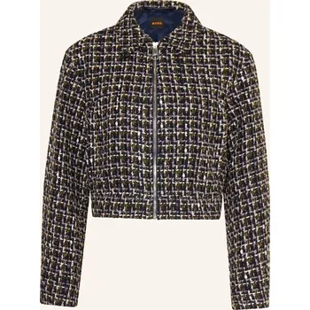 Dámský blejzr Boss Dámská Buklé Bunda Jawedi S Třpytivou Přízí, černá /...