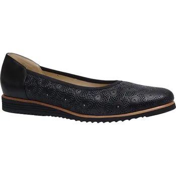 Dámské baleríny Vycházková obuv-baleríny, De-Plus, šíře G, černá: Černá Hladká kůže 29,4 44 G - standardní šíře (25235-25237)