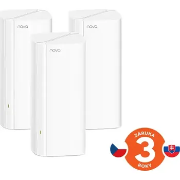 Tenda Nova EX12 (3-pack) WiFi6 AX3000 Mesh Gigabit system, 9xGLAN/GWAN, WPA3, VPN, SMART CZ aplikace
