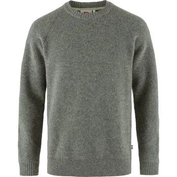 Pánská mikina svetr pánský FJÄLLRÄVEN Övik Rib Sweater M, Grey - M