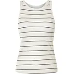 esmara® Dámský vroubkovaný top s podprsenkou (černá / bílá pruhovaná, S(36/38))