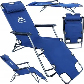 Zahradní gril Skládací lehátko modré BC001 ONDRAGON