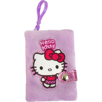 Minizápisník s klipem Hello Kitty fialový