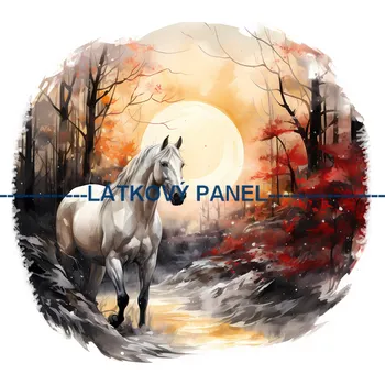 Látkový panel - Kůň - KON - 61 Velikost: 15x15cm, Materiál: Bavlna