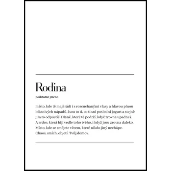 Plakát Jen tak z lásky Plakát Rodina Rozměr plakátu: A4 (21 x 29,7 cm), Varianta: Bez fotky