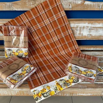 Utěrka Tegatex Utěrka bavlna 3 ks - dýně zelenožluté