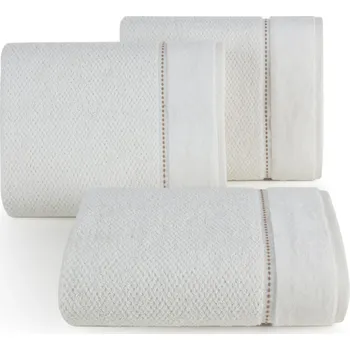 Ručník BAVLNĚNÝ RUČNÍK SALADO 50X90 CM KRÉMOVÁ