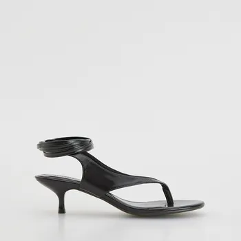 Dámské sandále Reserved - Sandály s vázáním kolem kotníku - tmavě hnědá - 222FF-89X - 222FF-89X-37