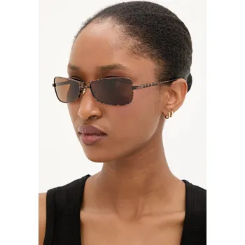 Sluneční brýle Jacquemus STATZIONE dámské, hnědá barva, JAC118C4SUN 88X, vel. 58