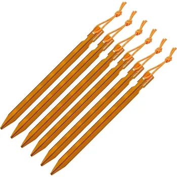 HIGHLANDER Stanové kolíky Arrow Aluminium délka 18cm sada 6 ks ORANŽOVÉ