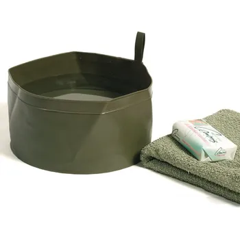 Kempingové nádobí Armáda Holandská Umyvadýlko skládací holandské plastové ZELENÉ nové