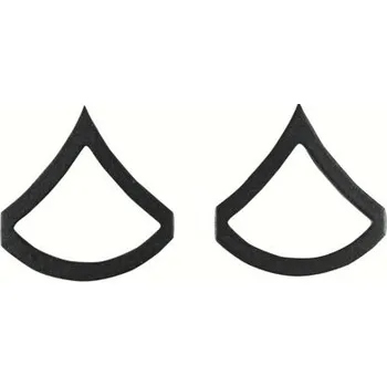 ROTHCO Odznak hodnosti PRIVATE FIRST CLASS SUBDUED ČERNÝ