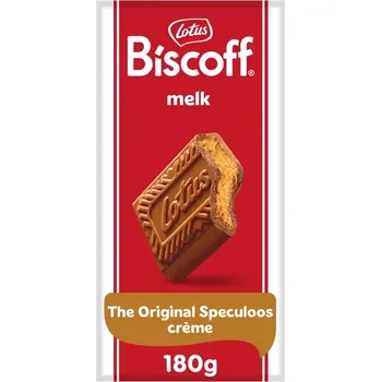 Čokoláda Lotus Biscoff mléčná čokoláda s náplní s příchutí sušenek 180 g