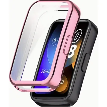 Příslušenství k chytrým hodinkám Silikonový kryt pro Huawei 8, 9 a 10 - Růžový