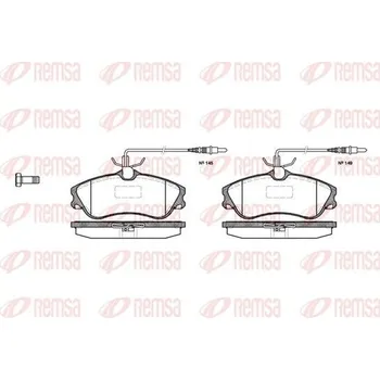 Brzdová destička Sada brzdových destiček, kotoučová brzda REMSA 0634.04