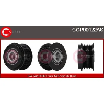 Řemenice, generátor CASCO CCP90122AS