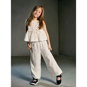 Dívčí mikina Sinsay - Bavlněná souprava na léto - krémová - 8197C-01X - 8197C-01X-134