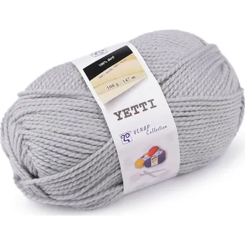 Galanterie Pletací příze Yetti 100 g šedá světlá 1 ks