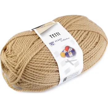 Příze Pletací příze Yetti 100 g hnědá písková 1 ks