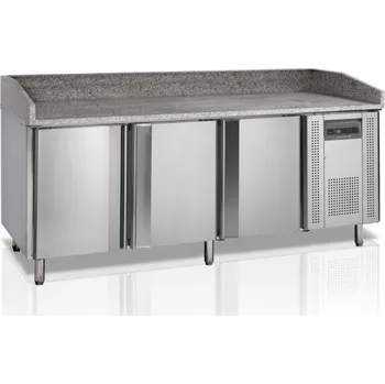TEFCOLD PT 1300 | Chladicí Pizza Stůl s Žulovou Deskou 3-dveřový | š. 205 cm, Servis ČR