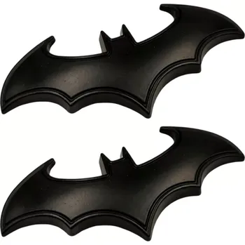 samolepka 2x Nálepka na auto kovová, černá - Batman (Nálepka na auto )