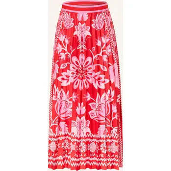 Dámská sukně Oui Dámská Plisovaná Sukně, červená / růžová / bílá, 46