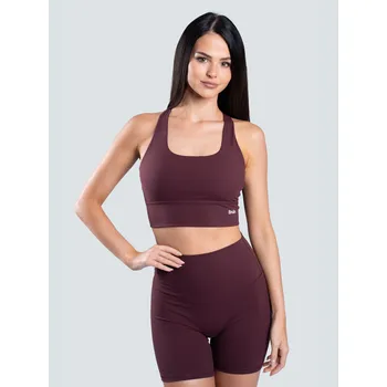 BrainMax Brain dámský sportovní top, vínová Velikost: L Dámský pohodlný sportovní top