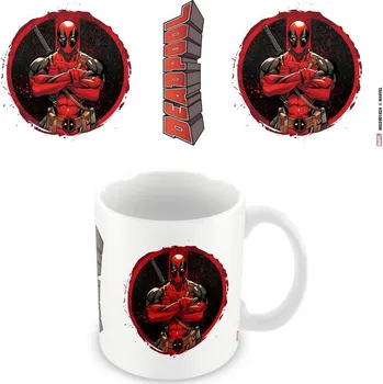 Keramický hrnek Marvel|Deadpool: Póza v logu (objem 315 ml)