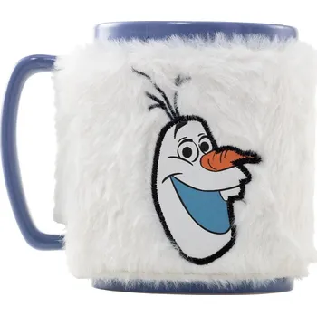 Keramický hrnek s chlupatým odnímatelným obalem Disney|Frozen|Ledové království: Olaf (objem 440 ml)