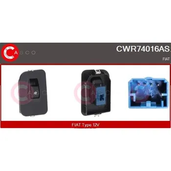 Spínač, zvedací zařízení oken CASCO CWR74016AS