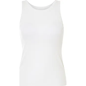 esmara® Dámský vroubkovaný top s podprsenkou (bílá, M(40/42))