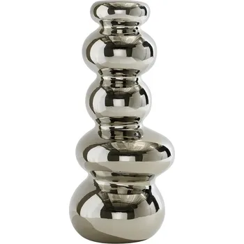 Váza Jotex Stříbrná kameninová váza ABBY